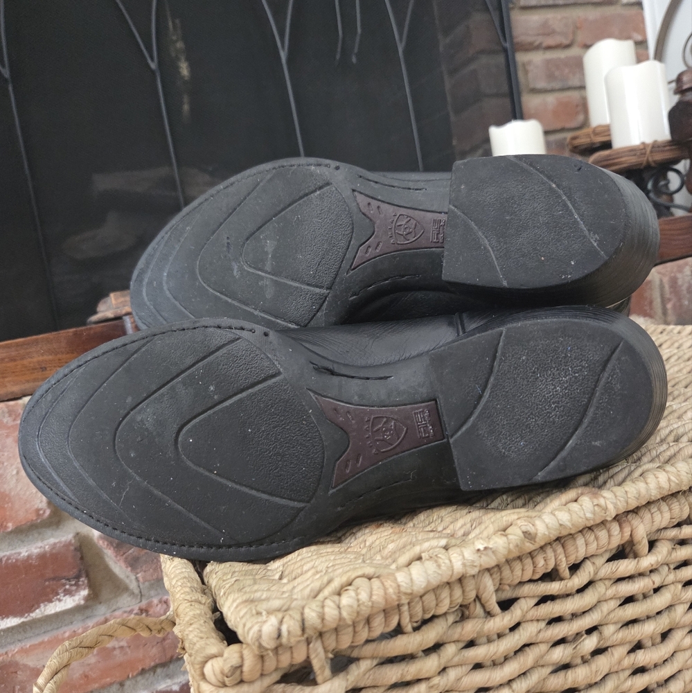 Ariat Heritage Western Boot Black Leather Size 11D - Picture 3 of 8